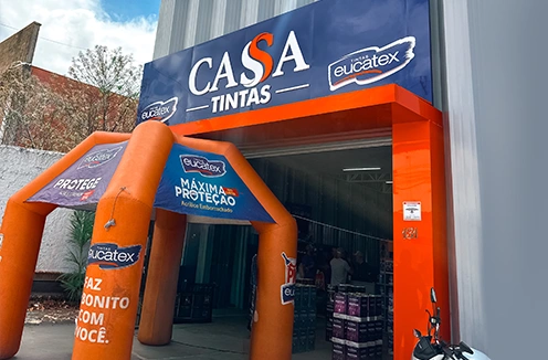 Fachada da loja Cassa Tintas